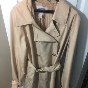 Forever 21 Classic Khaki Trench Coat Size Large